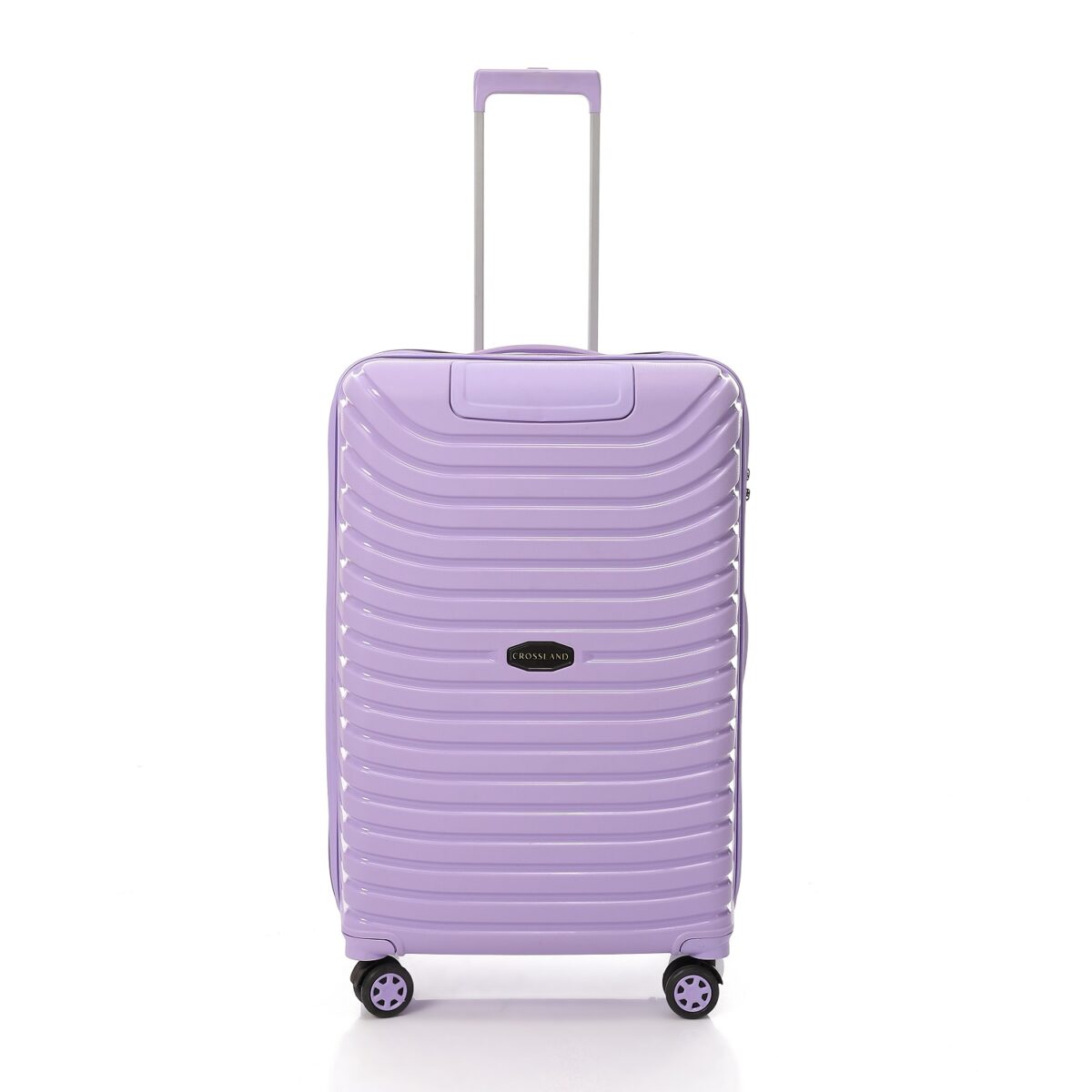 CROSSLAND Unbreakable Polyproplin 26 Inch Trolley Luggage Purple