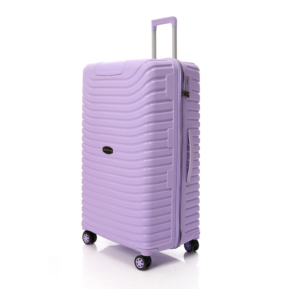 CROSSLAND Unbreakable Polyproplin 32 Inch Trolley Luggage Purple