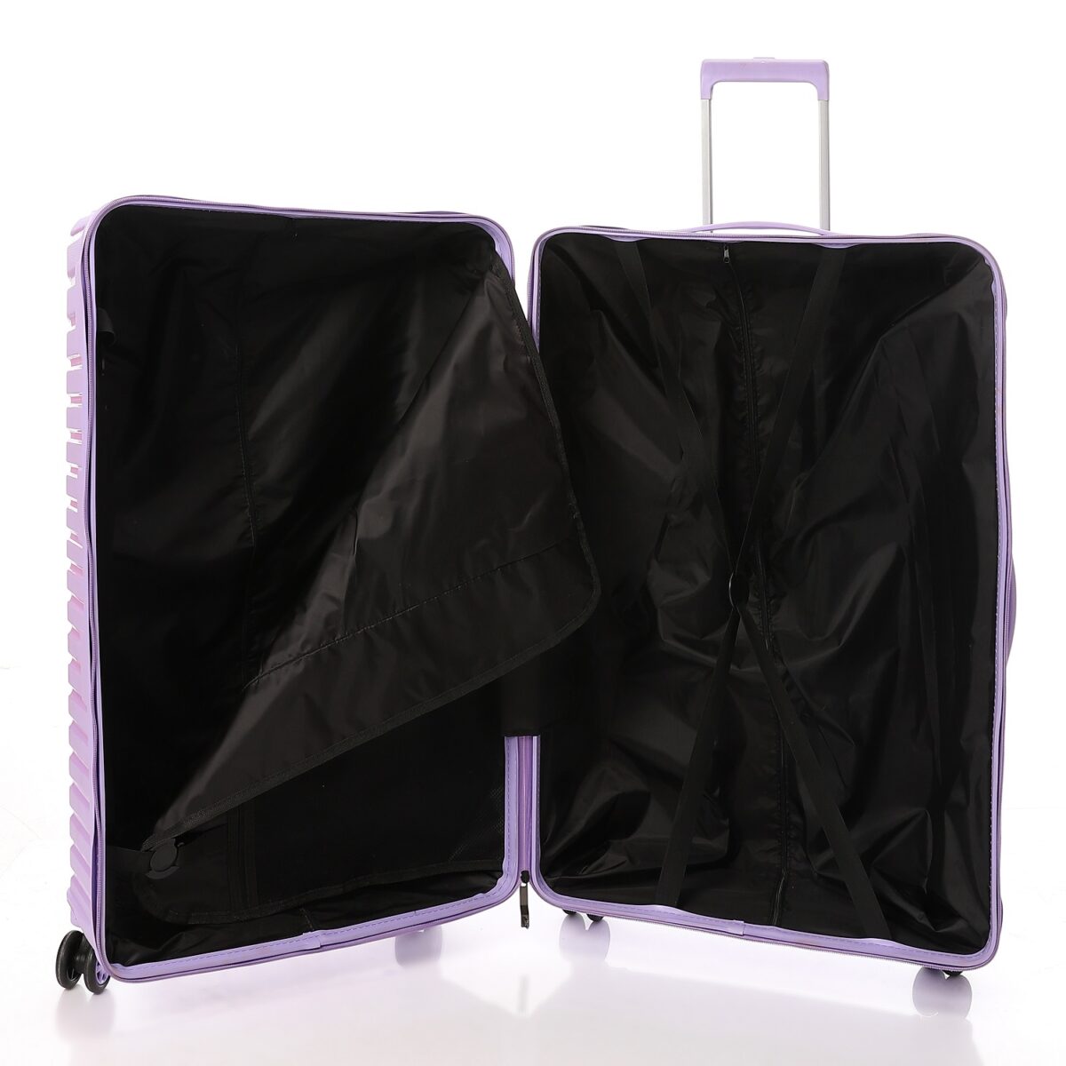 CROSSLAND Unbreakable Polyproplin 32 Inch Trolley Luggage Purple