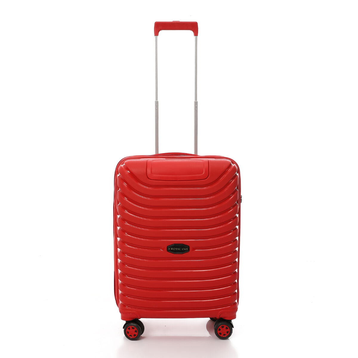 CROSSLAND Unbreakable Polyproplin 22 Inch Cabin Size Trolley Luggage Red