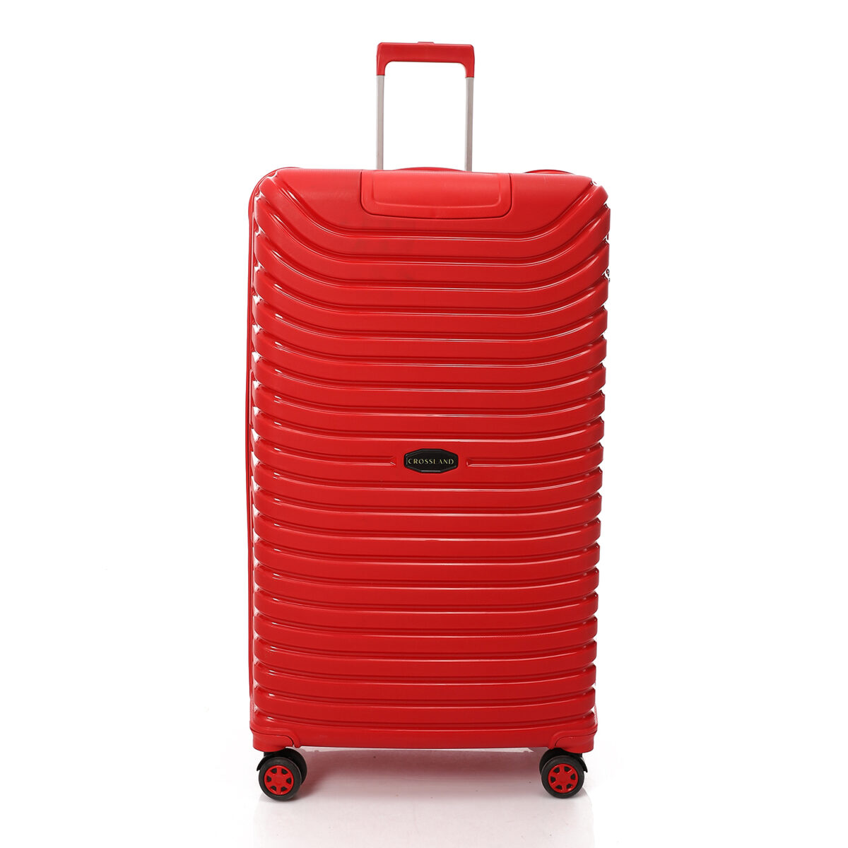 CROSSLAND Unbreakable Polyproplin 32 Inch Trolley Luggage Red
