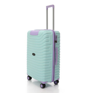 CROSSLAND Medium Size Suitcase 26” – TSA Lock, Lightweight Hard Shell – Turquoise - Purple