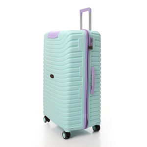 CROSSLAND Large Size Suitcase 32” – TSA Lock, Lightweight Hard Shell – Turquoise - Purple