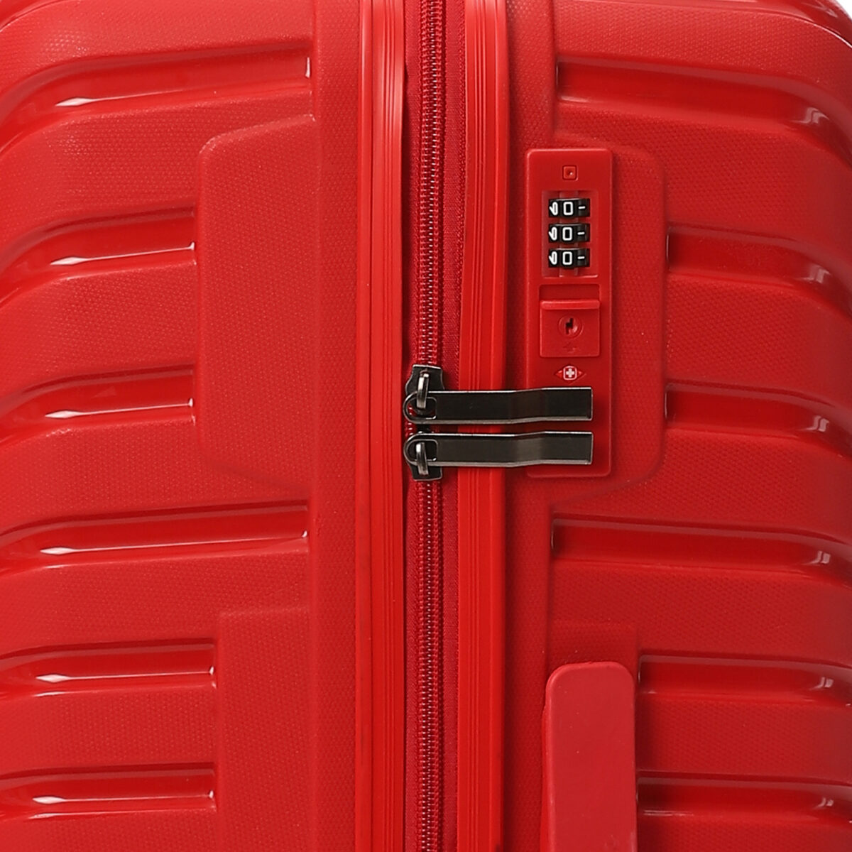 CROSSLAND Unbreakable Polyproplin Trolley Luggage Lock Red