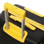 CROSSLAND 22 Inch Black Yellow Cabin Luggage
