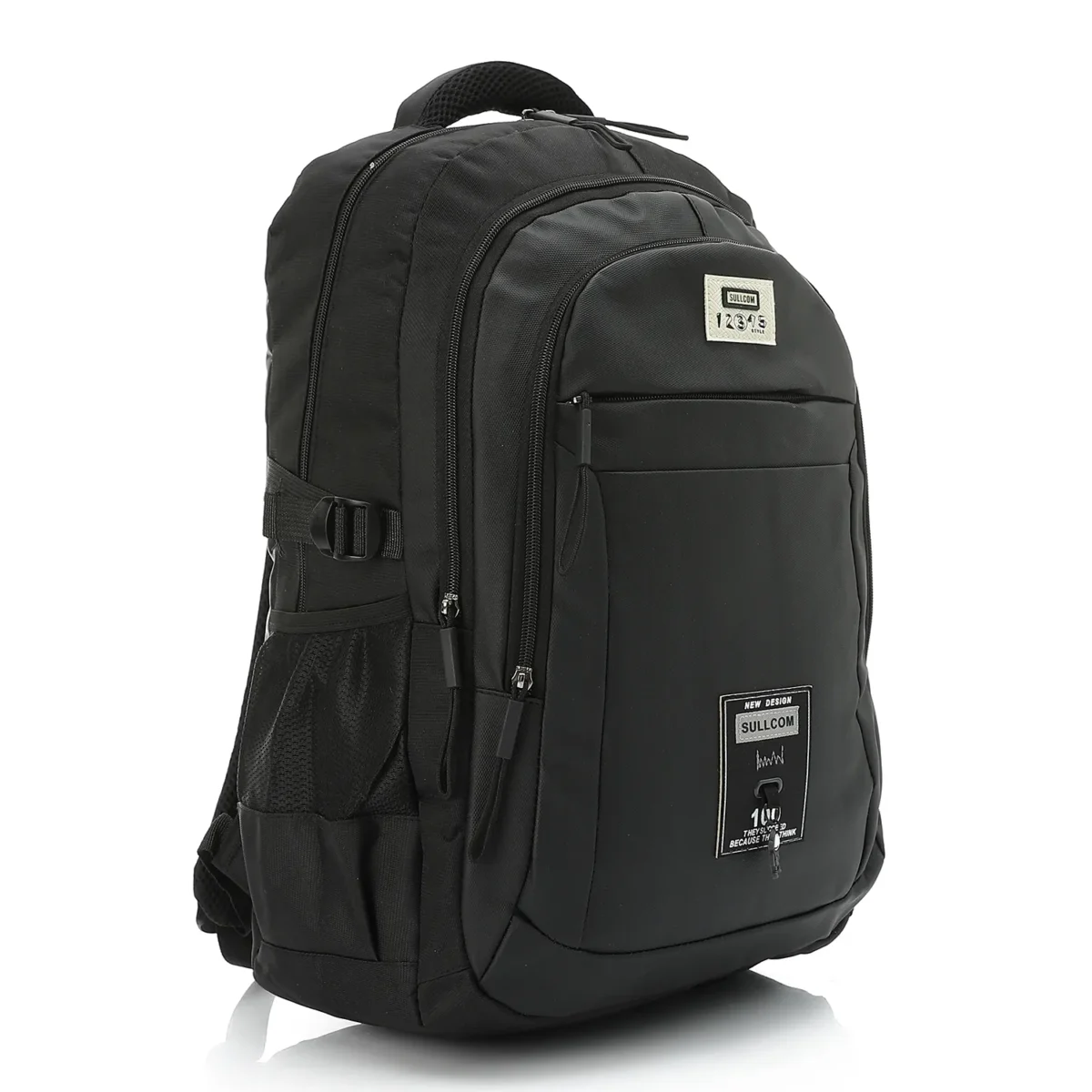CROSSLAND Waterproof Black Laptop Backpack Safety Pocket