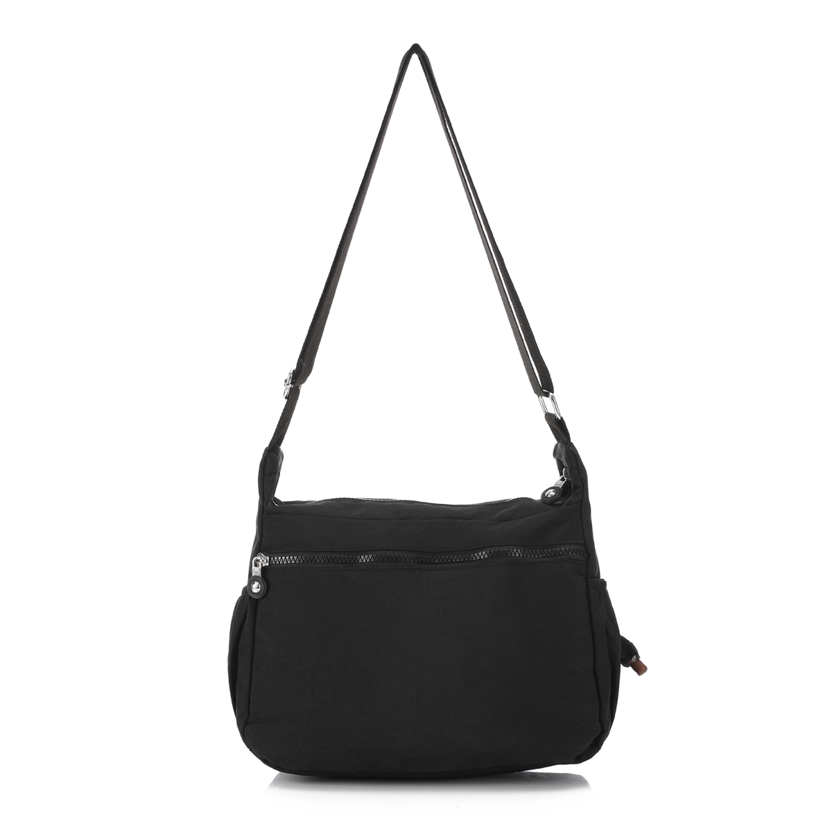 Black Canvas Crossbody and Shoulder Bag ,Waterproof – Multi Compartment - Image 3