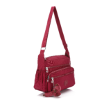 Burgundy Canvas Crossbody and Shoulder Bag ,Waterproof – Multi-Function - Image 2