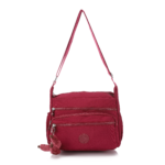Burgundy Canvas Crossbody and Shoulder Bag ,Waterproof – Multi-Function - Image 3