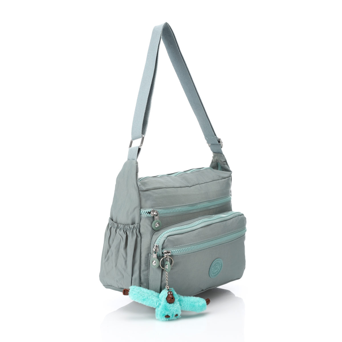 Mint Canvas Crossbody and Shoulder Bag ,Waterproof – Multi Compartment - Image 3