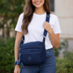 Navy Canvas Crossbody and Shoulder Bag ,Waterproof – Multi-Function - Image 2