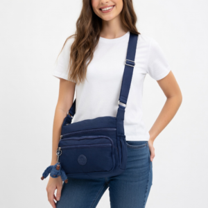 Navy Canvas Crossbody and Shoulder Bag ,Waterproof – Multi-Function