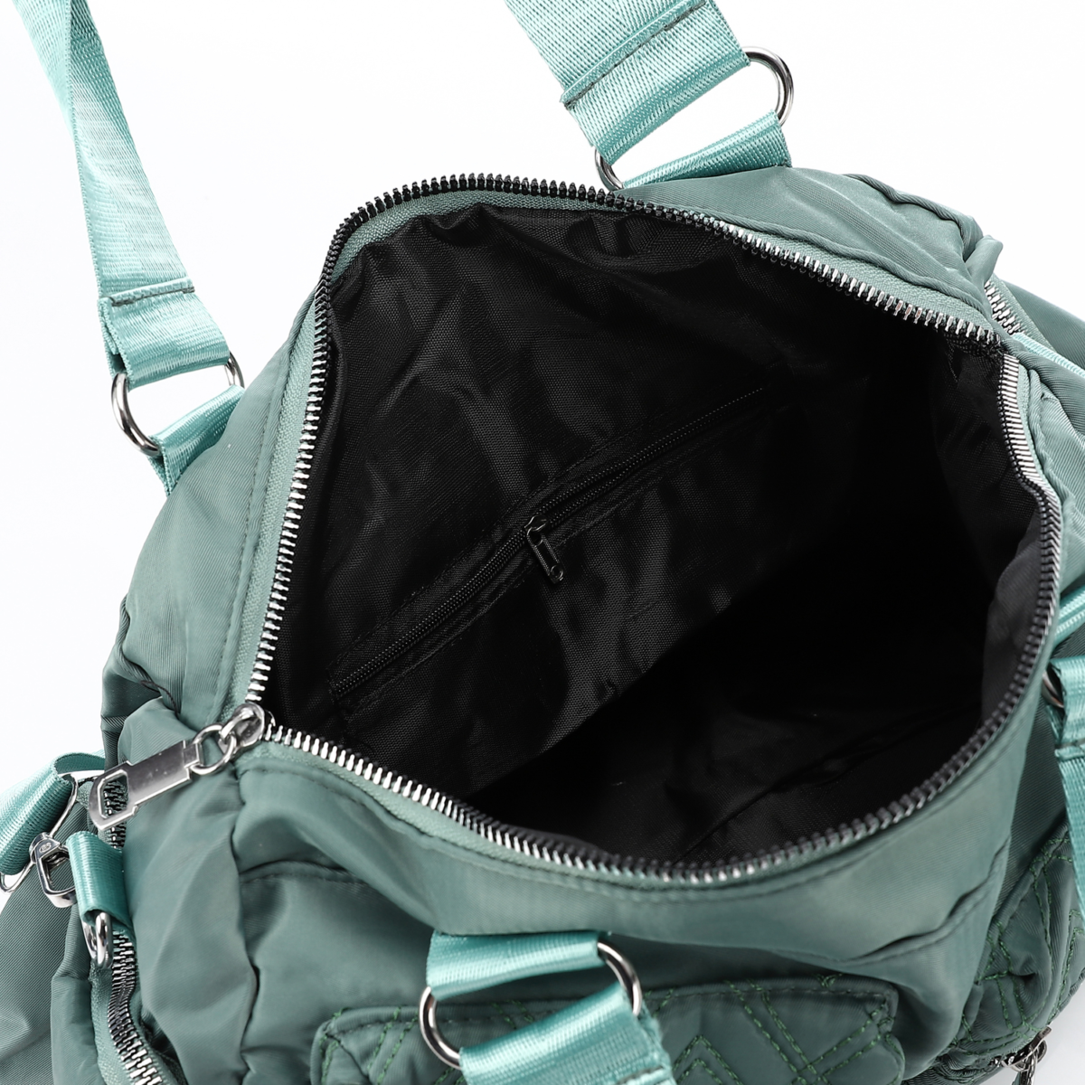 Green Capitone Crossbody and Shoulder Bag ,Waterproof – Multi Compartment - Image 5