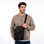 Black Waterproof Crossbody Shoulder Bag – Minimalist Style, Maximum Function - Image 2