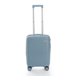 Light Blue Trolley Luggage Front