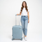 Cabin Size Double Expandable Zipper Unbreakable Trolley Luggage , TSA Lock - 55 cm (20 Inch)