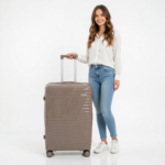 Medium SIZE Double Expandable Zippers Unbreakable Trolley Luggage , TSA Lock - 63 cm (24 Inch)