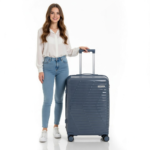 Medium SIZE Double Expandable Zippers Unbreakable Trolley Luggage , TSA Lock - 63 cm (24 Inch) - Image 2