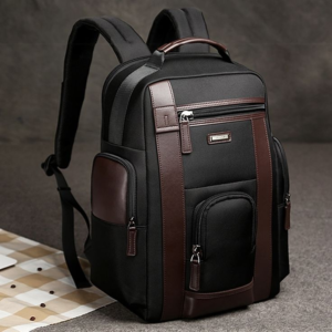 CROSSLAND Stylish black and brown backpack