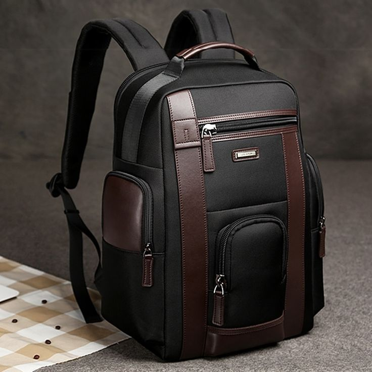 CROSSLAND Stylish black and brown backpack