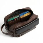 Men’s Leather Handbag – Premium Leather Clutch Handbag- Interior Card Slots and Hand Strap - Image 3